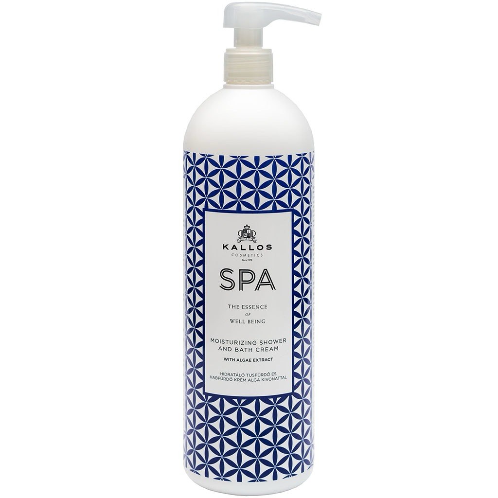 KALLOS SPA Duş və vanna qəbulu üçün nəmləndirici krem-gel, 1000 ml