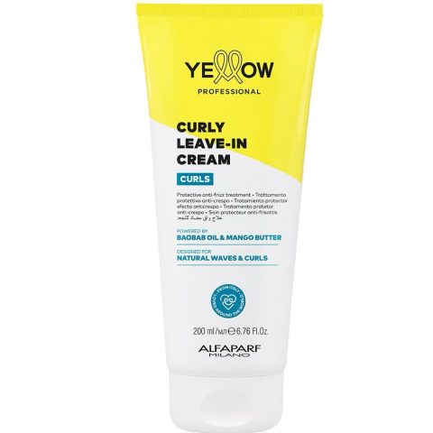 YELLOW Curls Buruq və qıvrım saçlar üçün qoruyucu krem, 200 ml