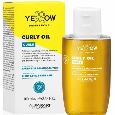 YELLOW Curls Buruq və qıvrım saçlar üçün nəmləndirici yağ, 100 ml