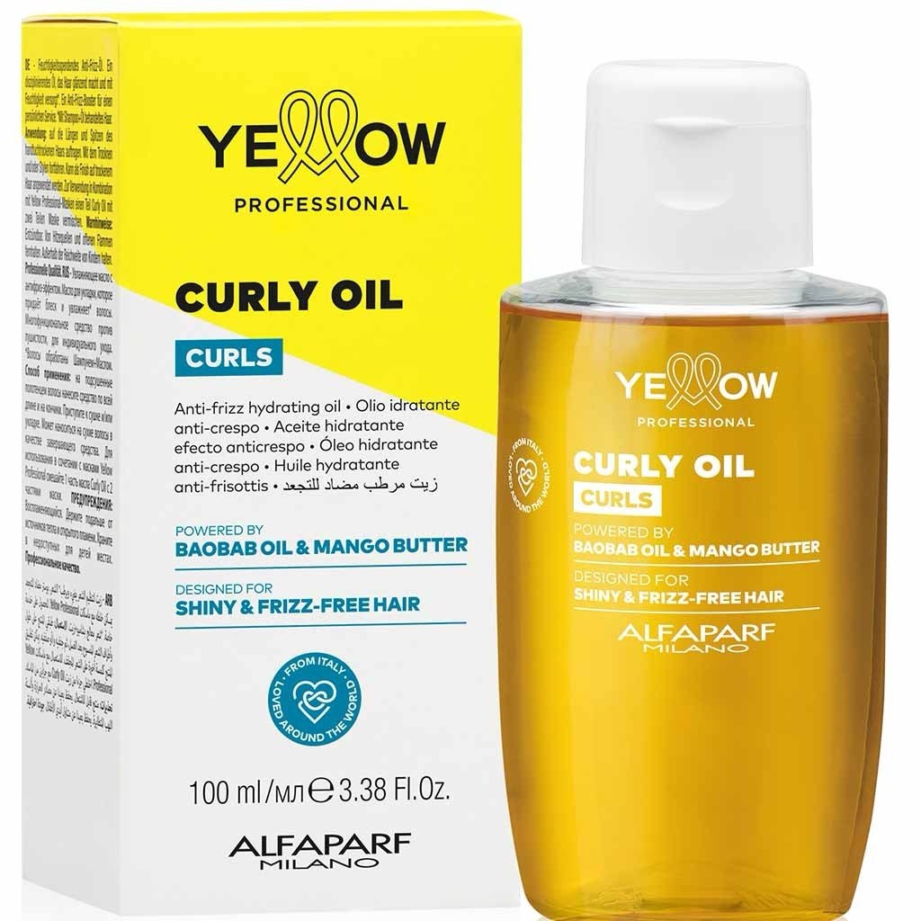 YELLOW Curls Buruq və qıvrım saçlar üçün nəmləndirici yağ, 100 ml