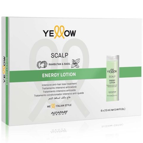 YELLOW Scalp Saçların tökülməsinə qarşı yuyulmayan losyon Energy Lotion, 6x13 ml