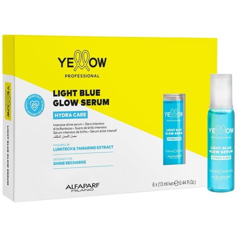 YELLOW Hydra Care Saçların nəmlənməsi və parıldaması üçün serum Light Blue, 6x13 ml