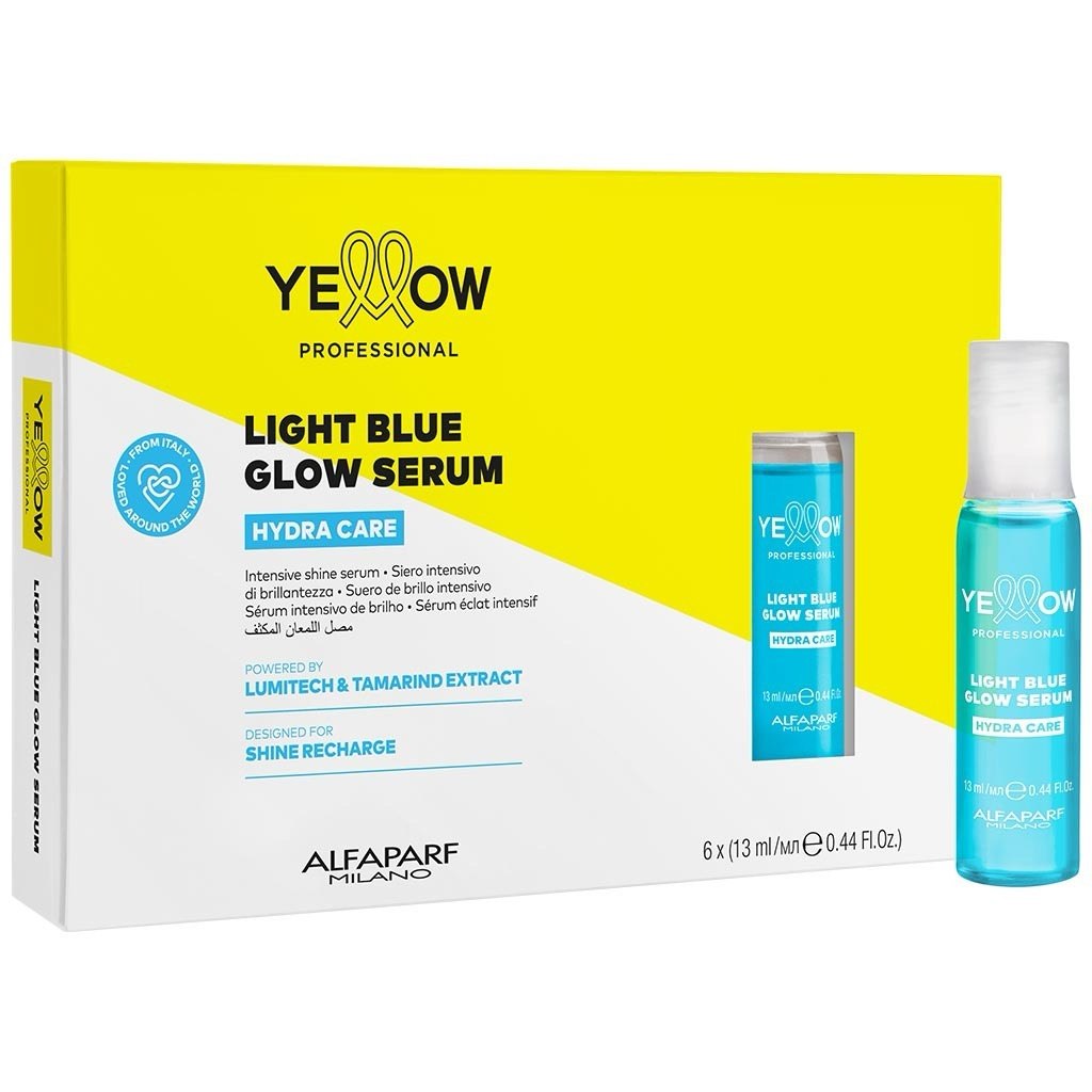 YELLOW Hydra Care Saçların nəmlənməsi və parıldaması üçün serum Light Blue, 6x13 ml