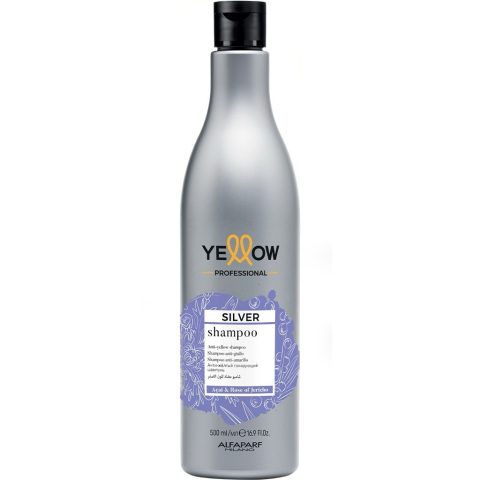 YELLOW Silver Ağarmış və açıq rəngli saçlar üçün sarı çalarlara qarşı şampun, 500 ml