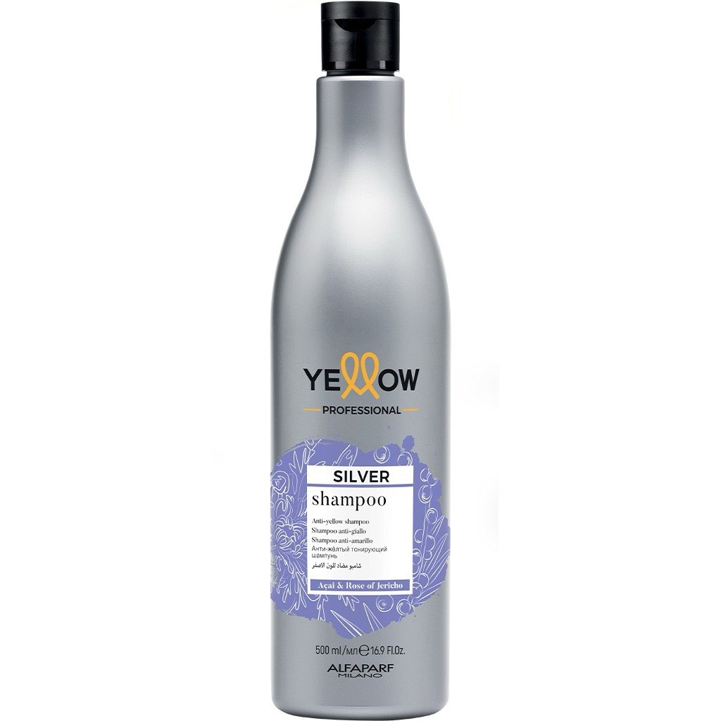 YELLOW Silver Ağarmış və açıq rəngli saçlar üçün sarı çalarlara qarşı şampun, 500 ml