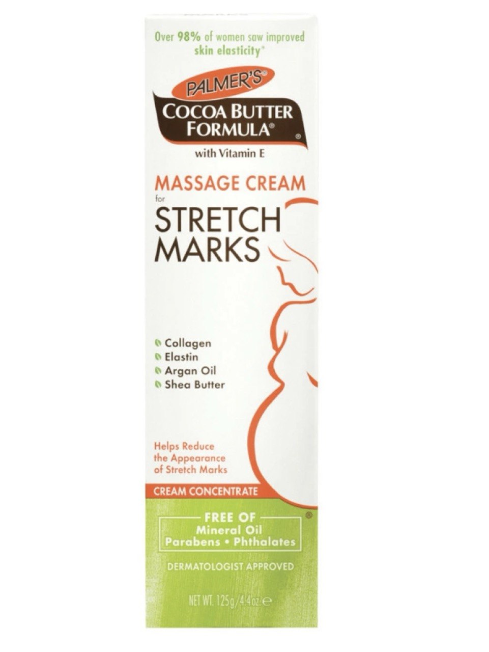 Massage Cream for Stretch Marks Tube 4.4 oz. (125g)