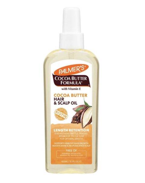 Cocoa Butter + Biotin Length Retention Hair Scalp Oil 5.1 oz